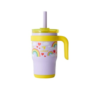 Vaso Reduce Coldee Kids De 400 Ml Con Tapa, Pajita De Acero Inoxidable