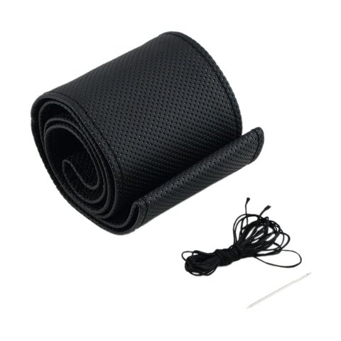 Ioensy - Funda Para Volante De Coche, Envoltura De Puntada, Accesorios Para Interior De Coche Resistente Diy