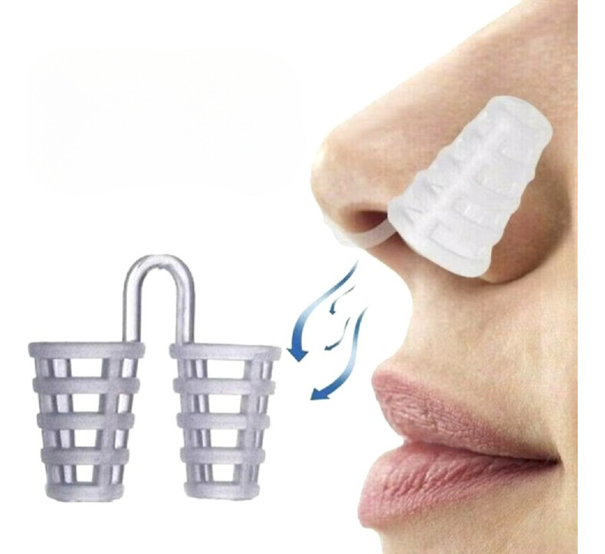 Genérico - Set 5 Dilatador Nasal Silicona Anti Ronquido Respiracion Lau