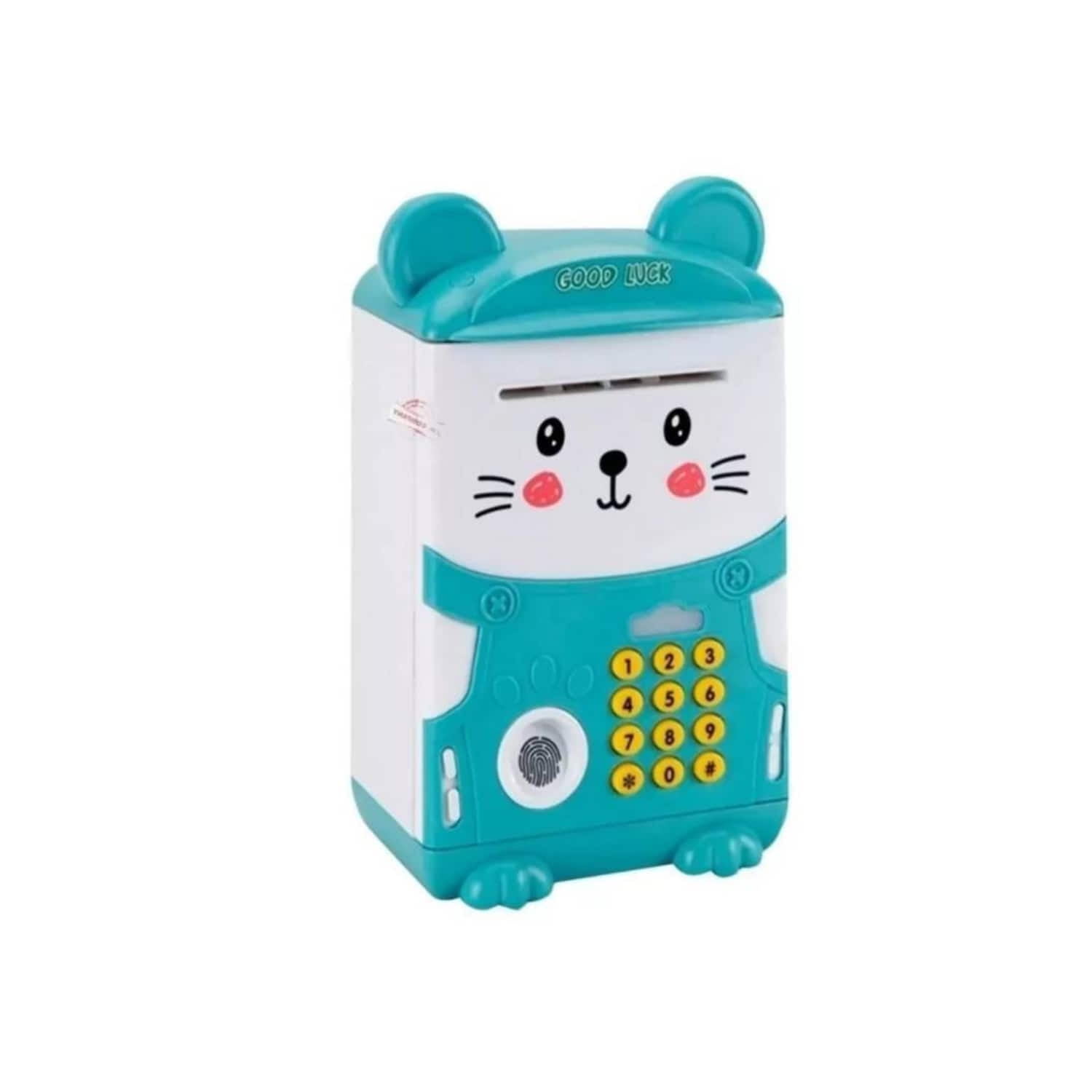 Importclick - Alcancía Electrónica Caja Fuerte Infantil Portátil Celeste