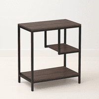 Klik Muebles - Mesa Auxiliar De 3 Niveles Con Estantes Abiertos