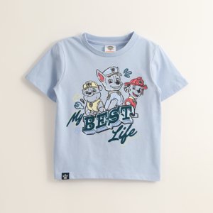 Polera Manga Corta Niño Rubble Chase Marshal Azul Paw Patrol