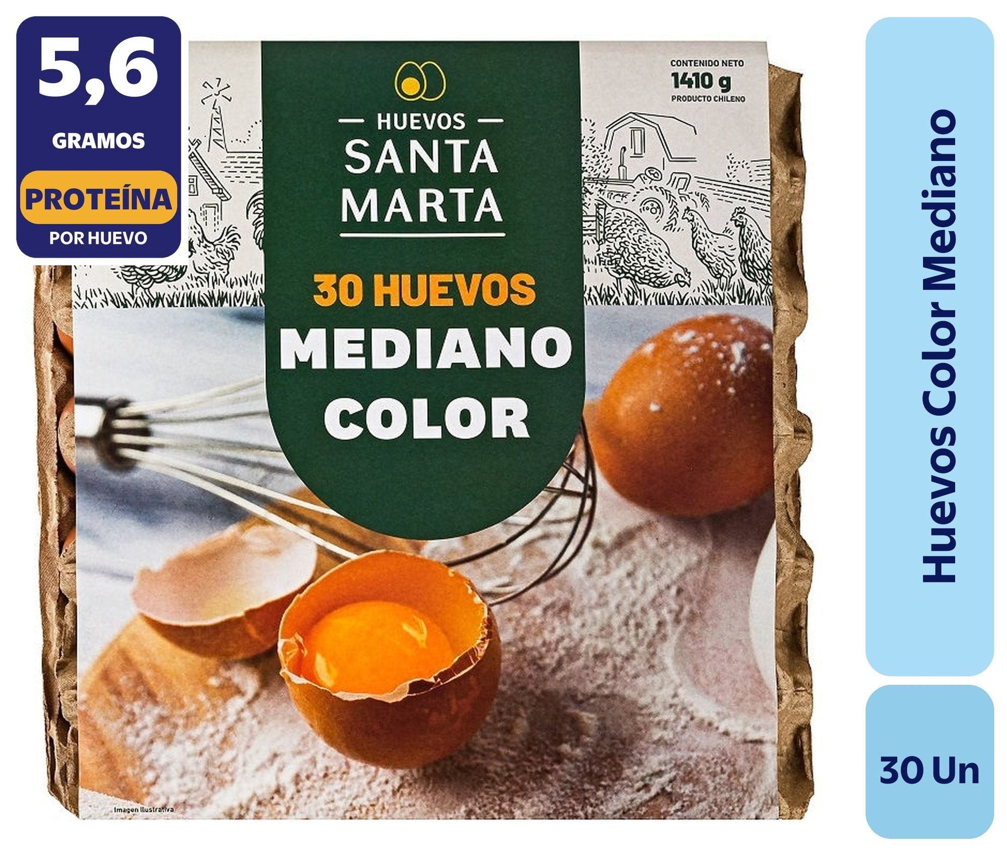 Huevos Tradicionales Mediano Color 30 Un Santa Marta