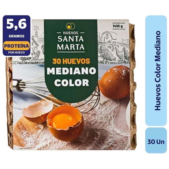Huevos Tradicionales Mediano Color, 30 Un