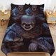 thumbnail image 1 of Pennywise Bedding Set Duvet Cover Comfortable and Lightweight Cartoon Bedding 3 Piece Bed Set, 1 of 5