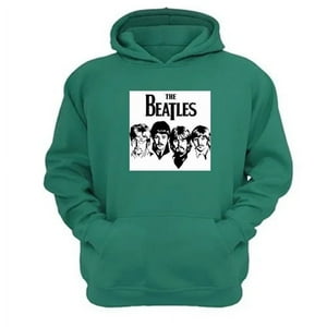 Genérico - Polerón Canguro The Beatles Verde Aguamarina Talla L Unisex
