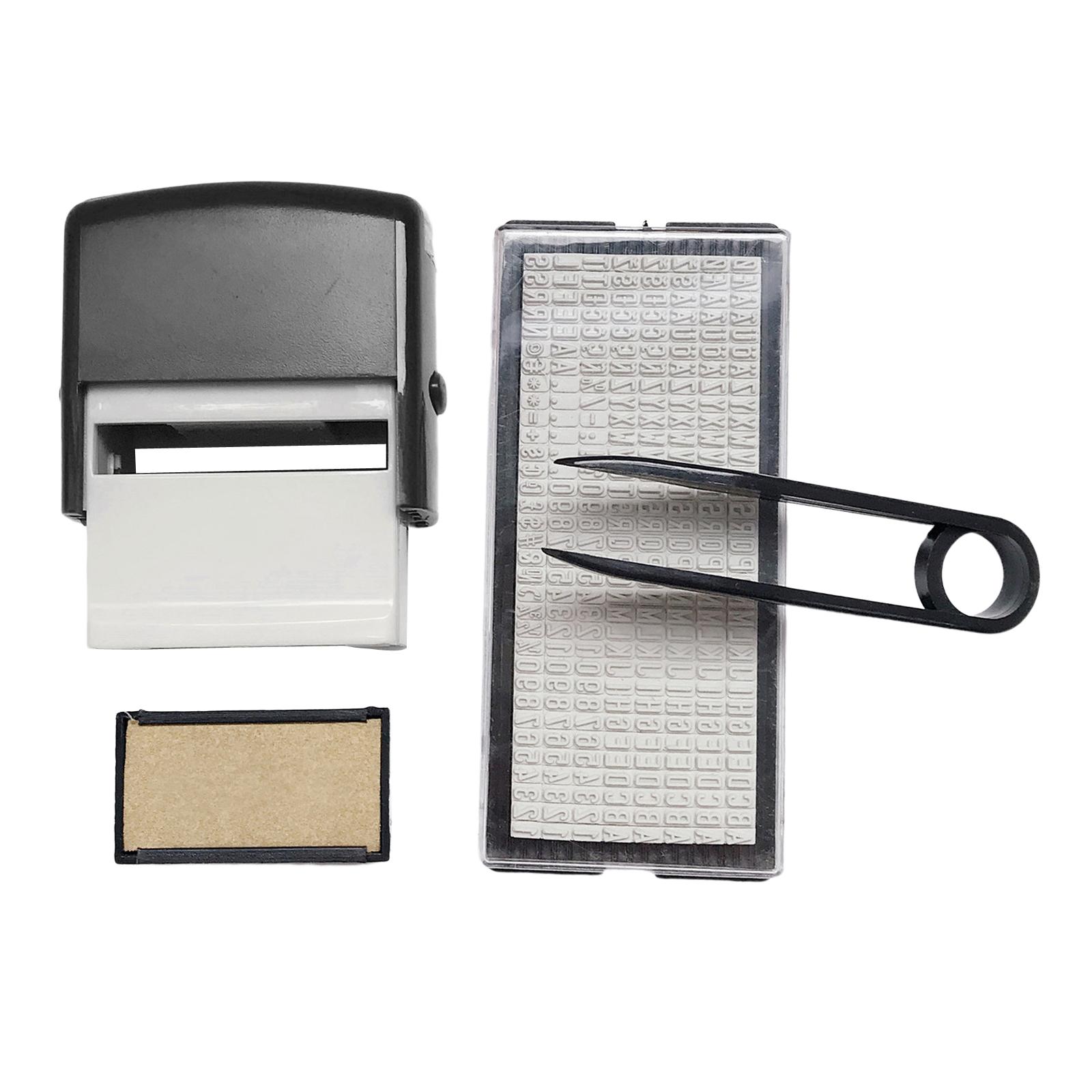 Bothyi - Mini Juego De Sellos De Goma Personalizados Para Pintar El Número Del Alfabeto Para El Hogar Negro