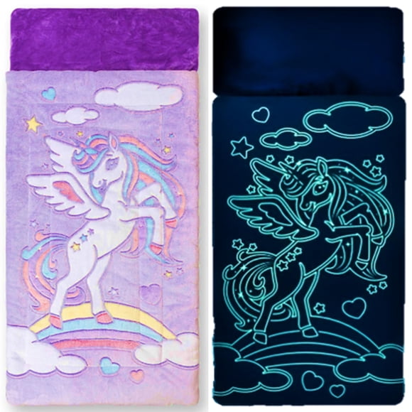 Saco de dormir Snooze Bliss Unicorn Glow in The Dark Kids