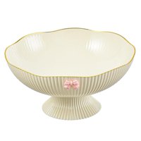 Bothyi - Frutero Con Pedestal Extraíble, Cesta De Frutas Para Sala De Estar, Granja, Color Blanco