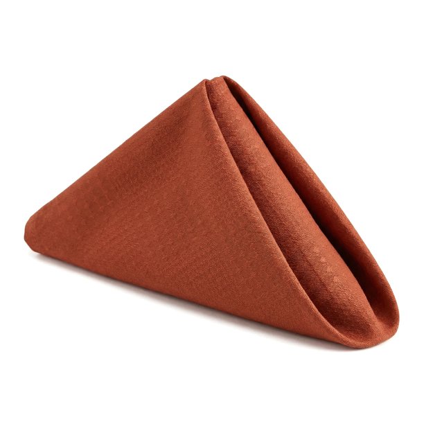 REGALWOVEN Juego de 6 Servilletas de Tela, Algodón Lavable y Reutilizable para Mesa, Cena en Casa, Restaurante, Bodas y Eventos Rojo 15x15 pulgadas