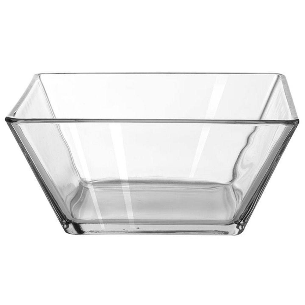 Ensaladera Cuadrada 22 Cm 1 Pieza Transparente Vidrio 1 Un Tempo