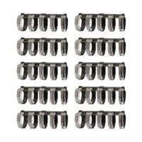 Magideal - 10X5 Anillos De Encuadernación De Hojas Sueltas, 5 Agujeros, Anillos De Hojas Sueltas Para Libros, Anillos De Encuadernación Tipo Peine Para Álbum De Blanco Negro