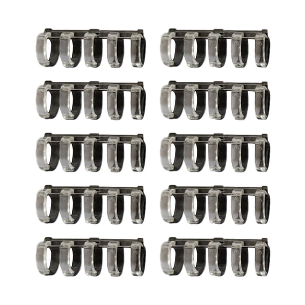 10x5 anillos de encuadernación de hojas sueltas, 5 agujeros, anillos de hojas sueltas para libros, anillos de encuadernación tipo peine para álbum de blanco negro
