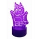 thumbnail image 2 of Lampara Ilusion 3D Bluey de 7 colores, Base touch, 2 of 6