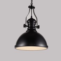 Want - Lámpara Colgante Industrial E 27 Con Pantalla Difusora