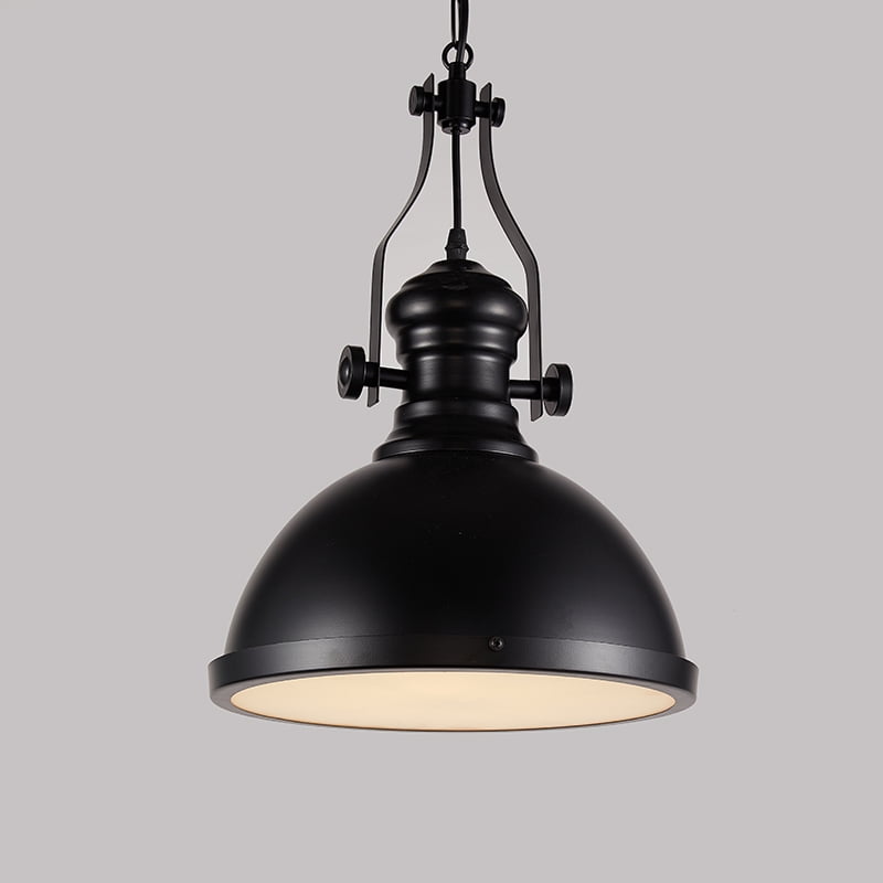 Want - Lámpara Colgante Industrial E 27 Con Pantalla Difusora