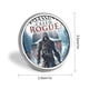 thumbnail image 2 of Assassins Creed theme Round Button Badge Premium Metal Construction Ideal For High end Events 2 8 Cm, 2 of 6