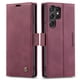 thumbnail image 1 of 1pc Flip Case For Samsung Galaxy S23 S22 Ultra Note 10 Note 20 Ultra Retro Magnetic Card Artificial Leather Wallet, 1 of 3