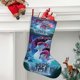 thumbnail image 2 of 200% Lobo Tema: Calcetines de Navidad, fino lino blanco para colgar en escaleras y chimenea, decoración navideña para el hogar, regalo de Navidad.54cm×38cm, 2 of 5