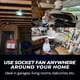 thumbnail image 4 of Ventilador De Techo Bell+howell Socket Breeze Con Luz Led De 5 Velocidades 1000 Lm, 4 of 6