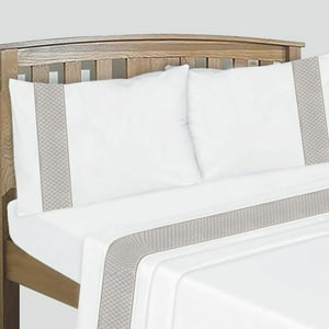 Chantilly - Sabanas Bordadas 144H Shine Collection 1.5 Plazas Gris Marengo