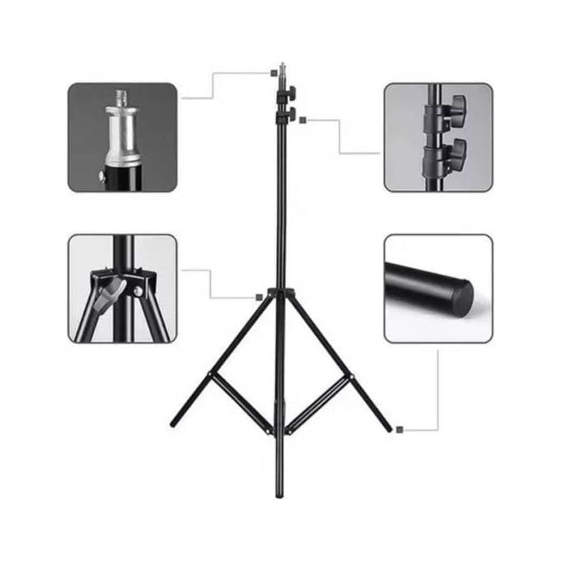 Genérico - Tripode Para Aro Termometro Camara Atril De 2.10m Ajustable