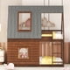 thumbnail image 2 of Cama doble de madera con techo, escalera y deslizador, 2 of 6