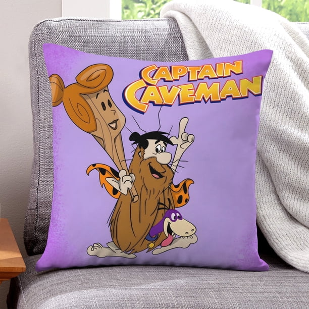 Capitán Cavernícola Fundas de almohada de terciopelo con tema, regalos de funda de almohada, decoración para el hogar, cojín de lanzar, regalo de cumpleaños para fans y parejas.61*61cm.