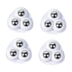 thumbnail image 4 of Rueda giratoria autoadhesiva de 4 uds, giratoria de rotación de 360 ​​grados, rodillos silenciosos de acero inoxidable, deslizadores de muebles para c Blanco, 4 of 5