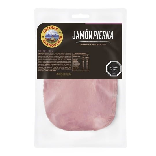 Jamón Pierna Grado 2 150 g Llanquihue