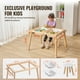 thumbnail image 3 of Juego de mesa sensorial VEVOR con 2 taburetes, 2 contenedores de almacenamiento y rollo de papel, 3 of 3