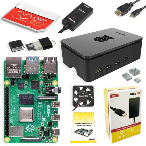 Kit De Inicio Canakit Raspberry Pi 4 De 2 Gb De Ram Con