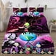thumbnail image 2 of Invader Zim Face on print Soft Bed Set Lightweight 3 Pieces Bedding Sets for All Season Comforter Set Easy Care, 2 of 5