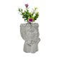 thumbnail image 4 of Planta artificial con macetero de cara de cemento, 4 of 4