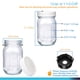 thumbnail image 3 of Frascos de vidrio Saffire de 350 ml para batidoras Oster con tapa (paquete de 2), 3 of 7