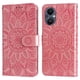 thumbnail image 5 of Funda tipo cartera FOXDOCK para OPPO A96 5G , diseño girasol en relieve, cuero PU, cierre magnético, soporte y tarjetero, 5 of 5