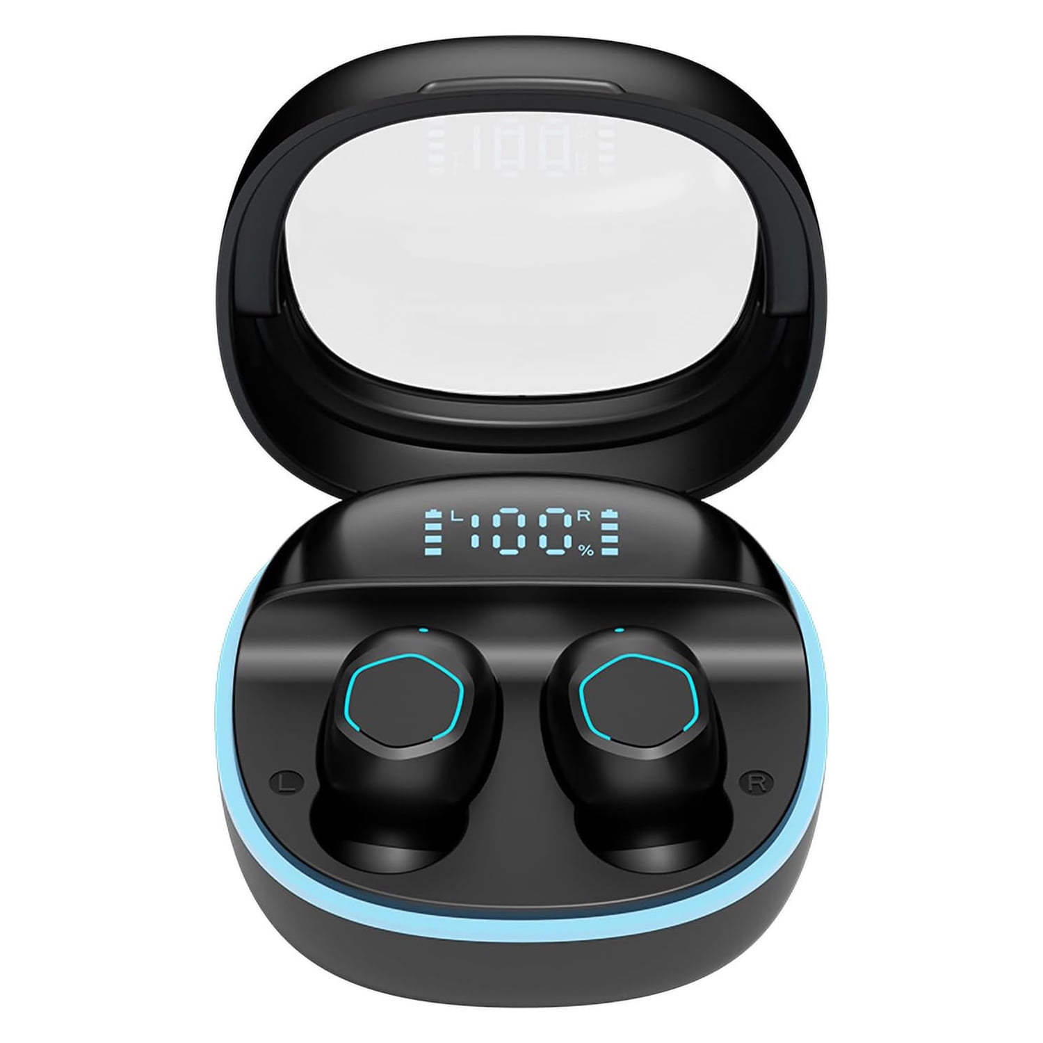 Aaronmei Micro Invisible Bluetooth 5.3 Negro