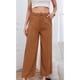 thumbnail image 2 of Pantalon Palazzo Tipo Lino Semi Formal Casual Boton Tiro Alto 3013, 2 of 2