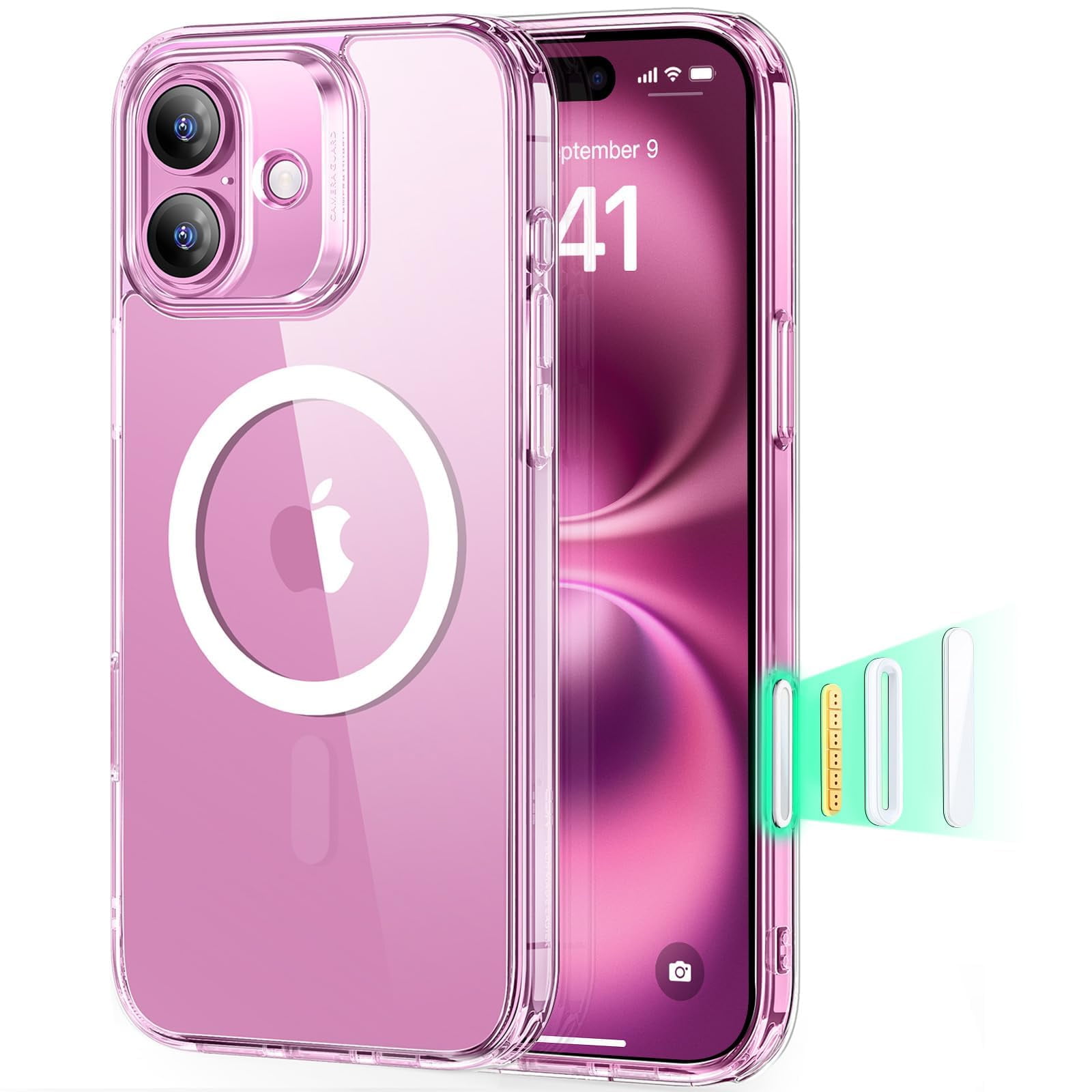Funda Esr Para Iphone 16 Con Control De Cámara, Magsafe Transparente