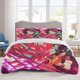 thumbnail image 1 of Demon Slayer Bedding Sets Cartoon Duvet Cover Lightweight 3 Piece Bet Sets for Kids Boys Girls, 1 of 5
