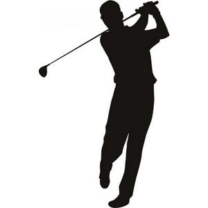Rienda Libre Graphics - Decomural Golfer Wide Swing Golf Ws-15348