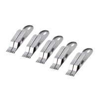 Ioensy - 5X Pesca Lombriz Gusanos Vivos Clip Herramientas De Pesca De Acero Inoxidable