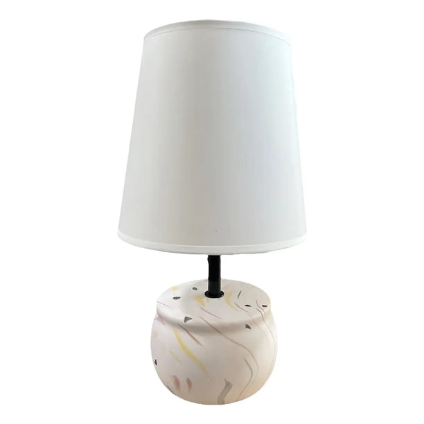 Lampara De Velador Lampara De Mesa Diseño Marmol Plana multicolor 1