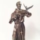 thumbnail image 2 of Figura WU San Francisco de Asís 12 cm Acabado en Bronce y Peltre, 2 of 7