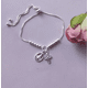 thumbnail image 1 of Pulsera plata denario ajustable religioso, 1 of 3