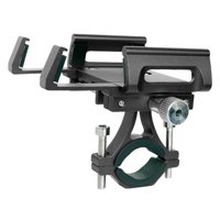 Ioensy - Soporte Para Teléfono Para Bicicleta Soporte Para Teléfono Para Motocicleta Soporte Para Scooter Aleación De Aluminio Negro