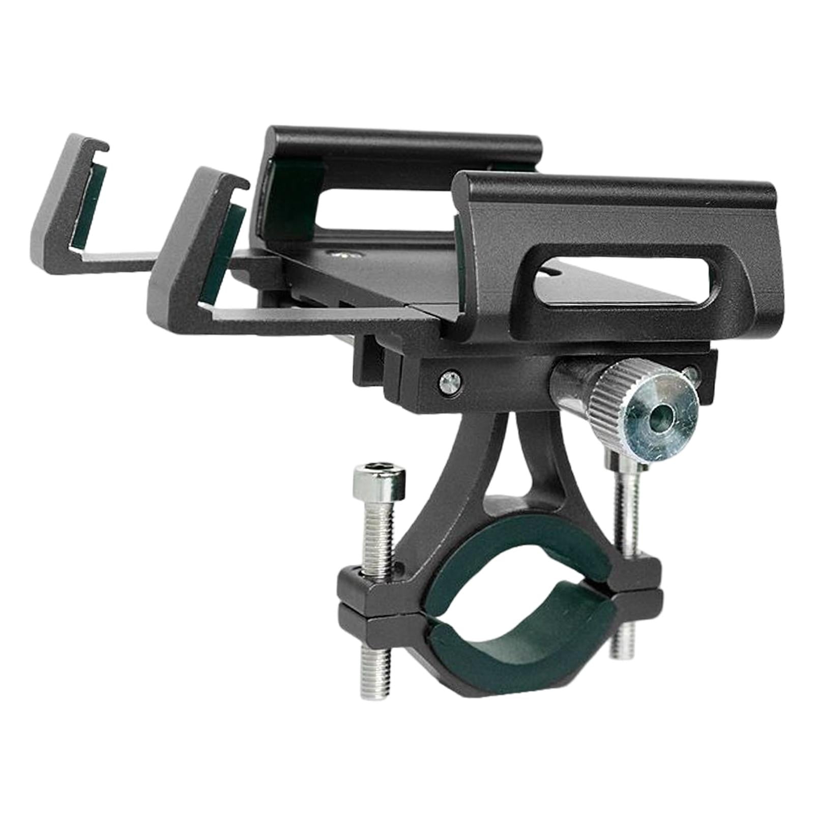 Ioensy - Soporte Para Teléfono Para Bicicleta Soporte Para Teléfono Para Motocicleta Soporte Para Scooter Aleación De Aluminio Negro