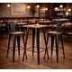 thumbnail image 2 of Mesa Tolix Bar 60x60x107 Cm con Cubierta en Madera 30 mm, 2 of 3