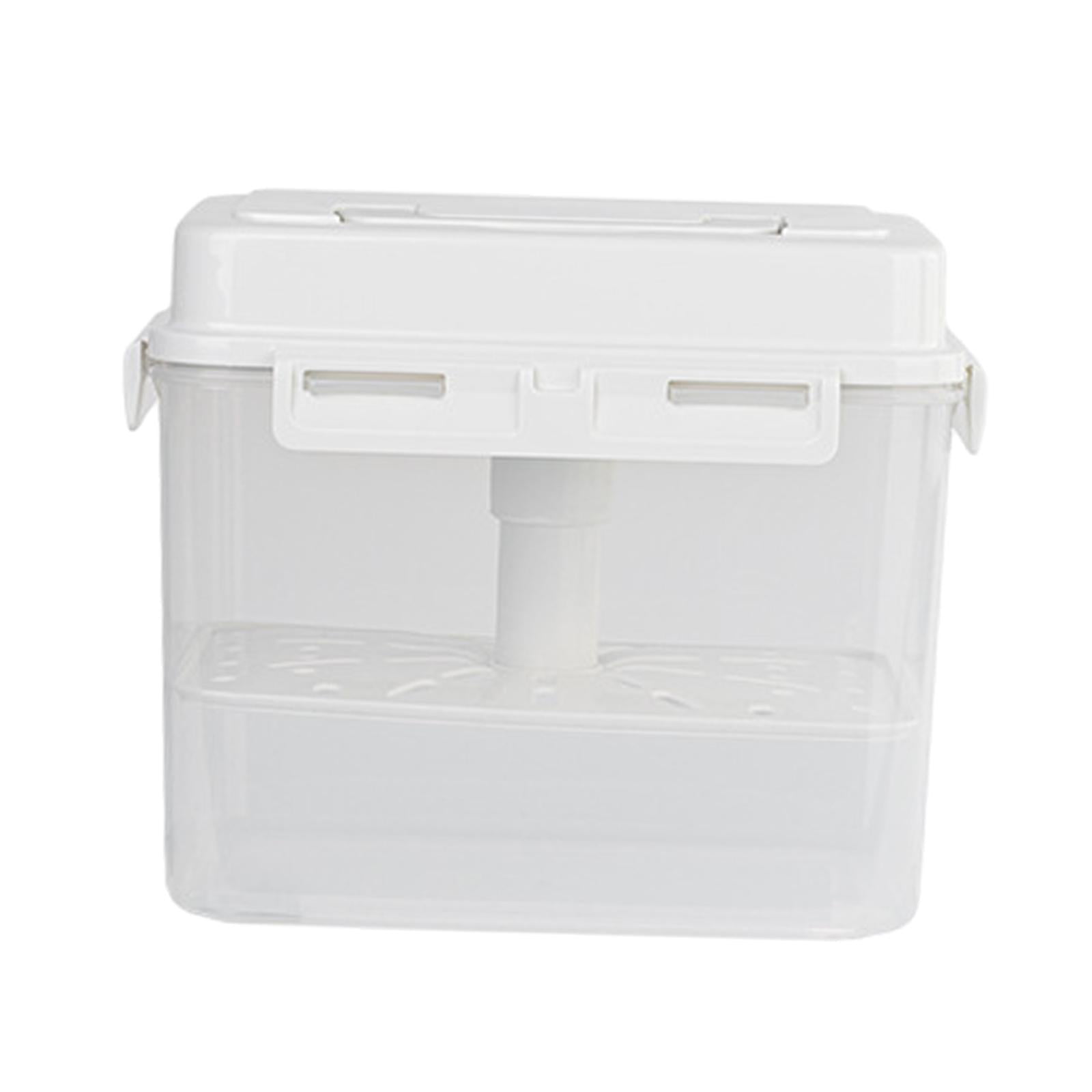 Magideal - Recipiente Para Kimchi, Frasco Para Encurtidos, Recipientes Para Preparación, Rectangular Con Asa, Para Fermentación, Conservación De Alimentos Fresco Tarro De Pepinillos De 5 Litros