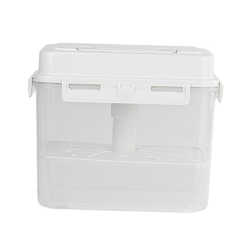 Magideal - Recipiente Para Kimchi, Frasco Para Encurtidos, Recipientes Para Preparación, Rectangular Con Asa, Para Fermentación, Conservación De Alimentos Fresco Tarro De Pepinillos De 5 Litros